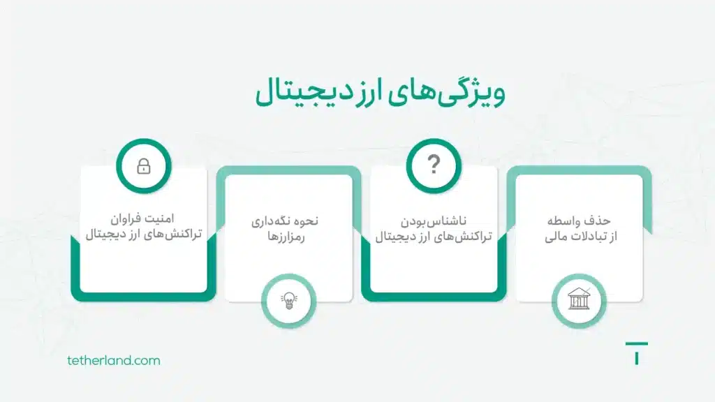 ویژگی های ارز دیجیتال